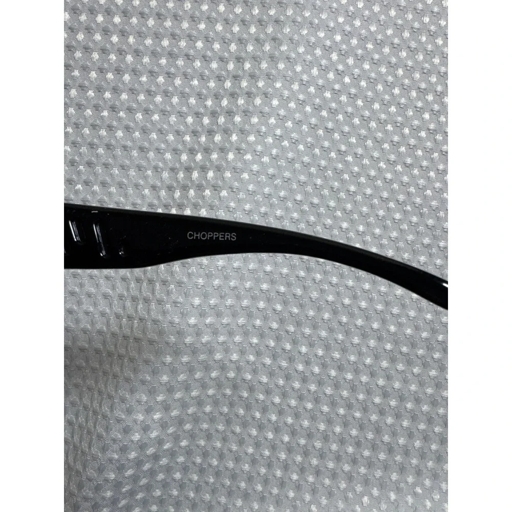 Choppers Sunglasses Mens CHP-02 Black Biker Wrap Cross NWOT